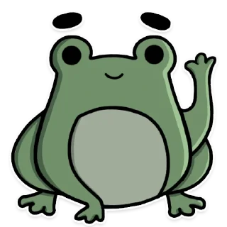 Video sticker 👋 Frog's Fine Box